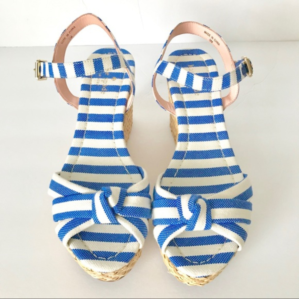 🆕 kate spade new york® Tilly Stripe Wedge Sandal